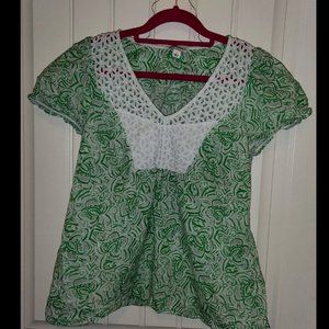 Banana Republic Capped Sleeve Top